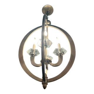 Savoy House Forum Silver 4-Light Foyer Pendant / Chandelier For Sale