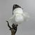 Metal Liberty Table Lamp in Brass and Opaline Glass For Sale - Image 7 of 11