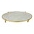 Vintage Hollywood Regency Gold Maiden Bust Oval Beveled Glass Mirror Vanity Tray For Sale