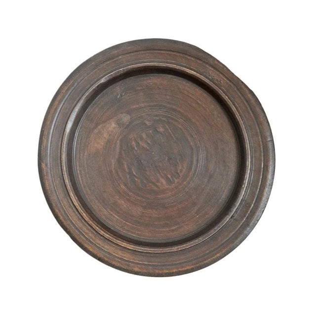 Farmhouse Mid 20th Century Vintage Java Pedestal Tray X-Small For Sale - Image 3 of 11