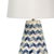 Not Yet Made - Made To Order Coastal Living Cassia Chevron Table Lamp in Blue For Sale - Image 5 of 7