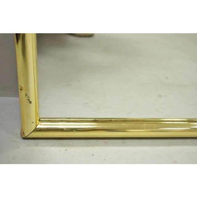 Glass Vintage Art Deco Style 38" Square Art Wall Mirror With Vogue Woman in Hat For Sale - Image 7 of 11