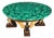 Antique Malachite and Walnut Patinated Ebonised Giltwood Coffee Table 20th C For Sale