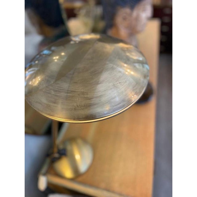 Goldenrod Vintage Brass Table Lamp, 1950s For Sale - Image 8 of 10