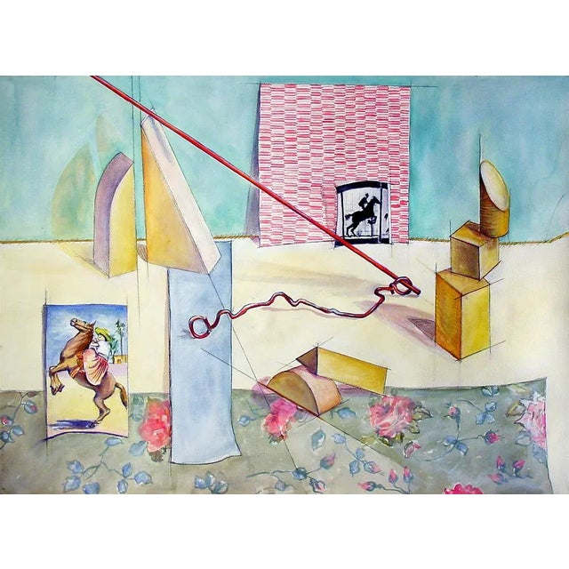 1990s "Queen of the Rancho" Still Life Watercolor Painting by Ann Cooper For Sale