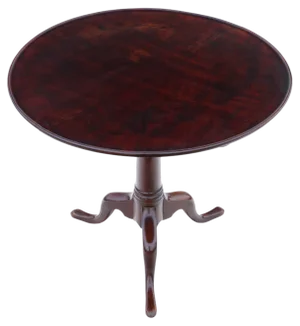 Antique Georgian Mahogany Tilt-Top Supper Table, 1700s