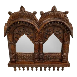 1990s Carved Double Wall Mirror