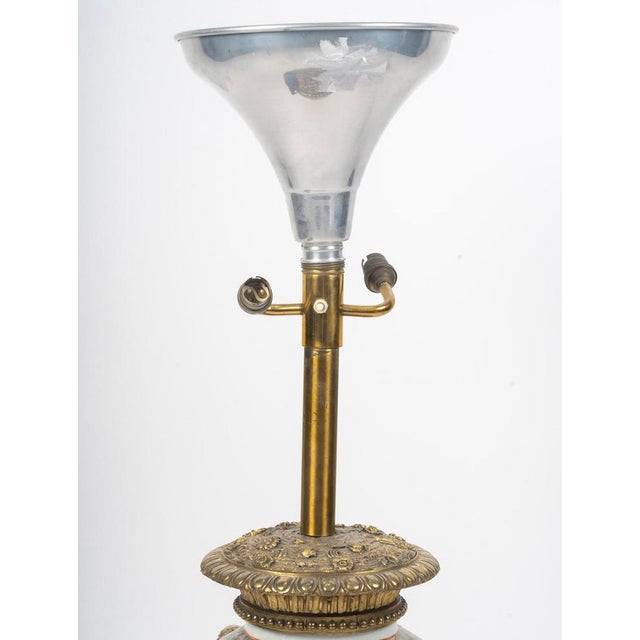 Large table lamp in satsuma porcelain and gilt bronze, 19th century. Table lamp, large decoration, 19th century, napoleon...