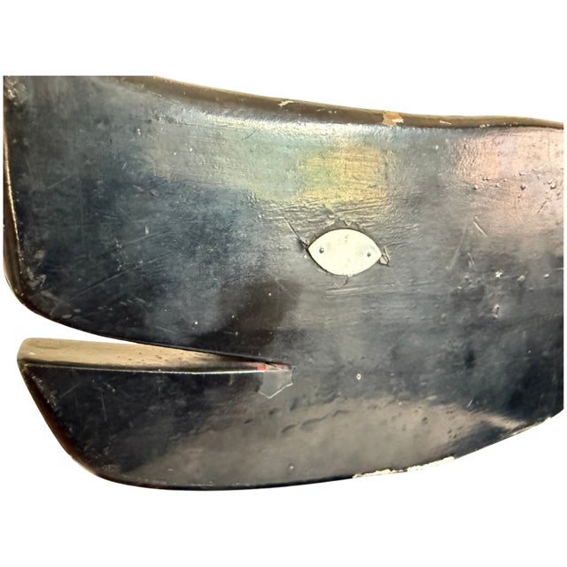 Antique Wooden Whale Weathervane, New England Folk Art, Ca. 1850–1900 For Sale - Image 6 of 9