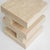 Early 21st Century S Y N C Travertine Side Table from Kiwano Concept For Sale - Image 5 of 12