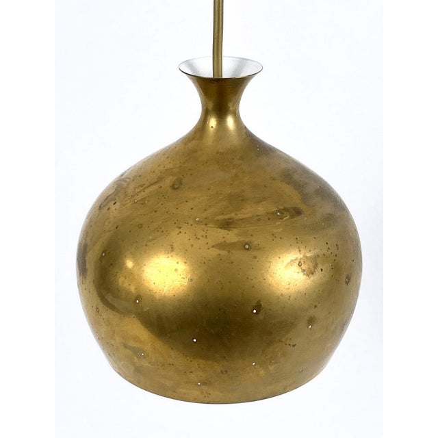 Löken Brass Pendant Lamp by Helge Zimdal for Falkenbergs, 1960s For Sale - Image 13 of 18