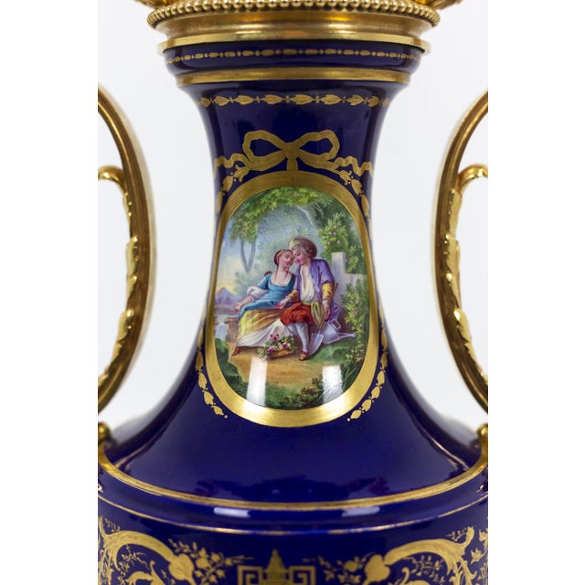 Sevres Porcelain Lamp, Circa 1880 For Sale - Image 4 of 13
