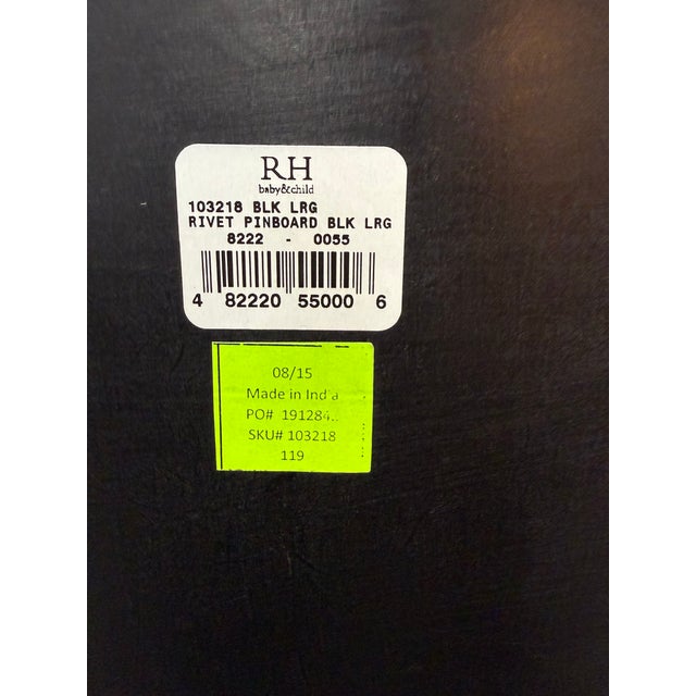 Restoration Hardware Large Rivet Pinboard For Sale - Image 12 of 12