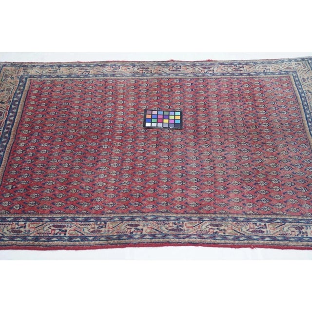 Blue Vintage Saraband Rug 3' x 5' For Sale - Image 8 of 10