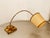 Mid-Century Modern Adjustable Brass Lamp with Parchment For Sale - Image 3 of 18