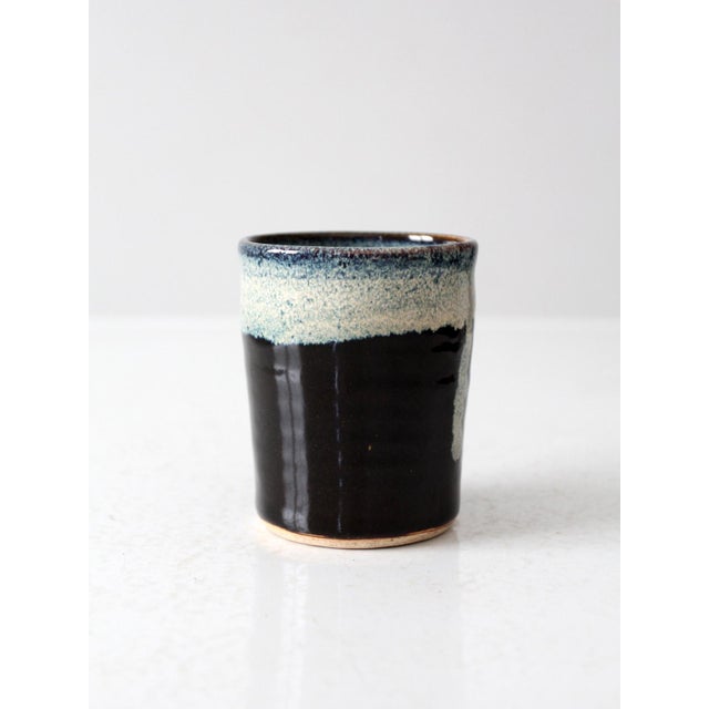 Contemporary Vintage Rustic Studio Pottery Mug For Sale - Image 3 of 10