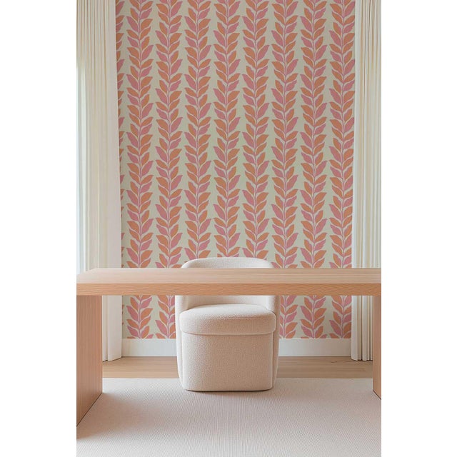 Bring a burst of joy to your walls with our Garden Leaf Stripe Wallpaper, a classic stripe reimagined with hand-painted...