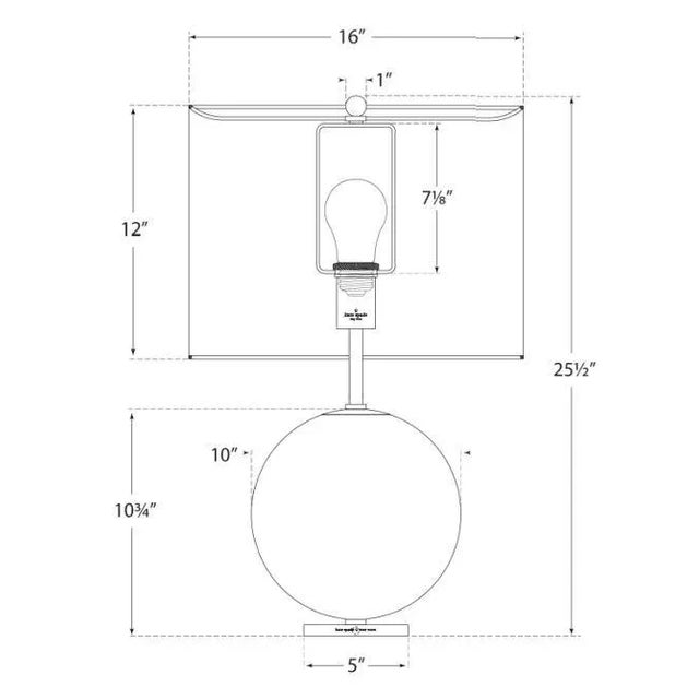 Transitional Kate Spade New York for Visual Comfort Signature Elsie Table Lamp in Lilac with Linen Shade For Sale - Image 3 of 3