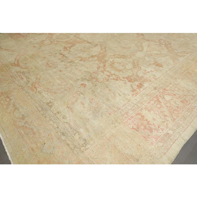 Late 19th Century Zabihi Collection Lage Square Ziegler Sultanabad Rug - 13'5" x 14'8" For Sale - Image 4 of 12