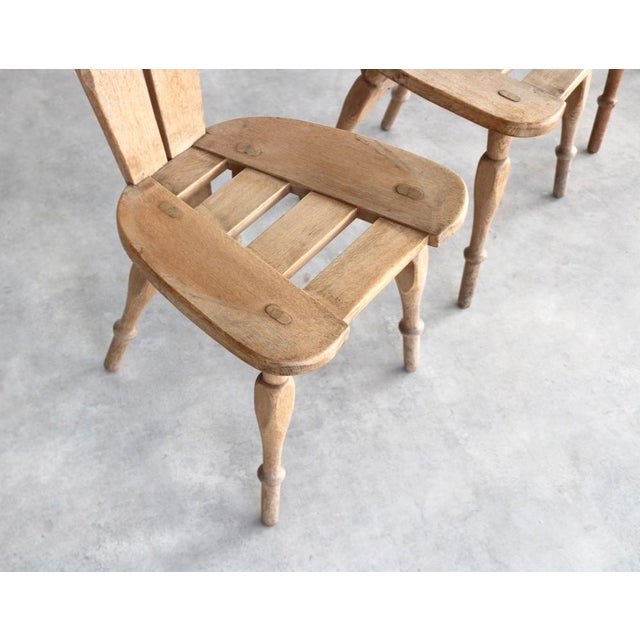 Vintage Brutalist Dining Chairs, 1960s, Set of 4 For Sale - Image 6 of 10