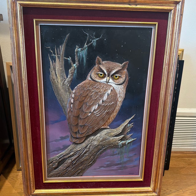 Description A striking original high-relief painting titled “Sr. Nocturnal”, created in Mexico in 1985 by acclaimed...