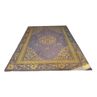 Edwardian Country House Rug in Wool For Sale