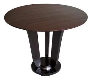 Vintage Baker Furniture Mahogany Pedestal Side Table Barbara Barry Collection