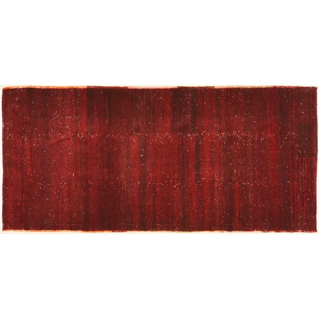Moroccan Hand Knotted Organic Wool Fine Weave Rug,4'8"x10'5" For Sale In New York - Image 6 of 6