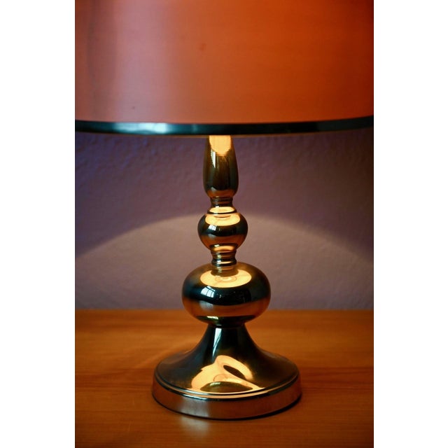 Vintage Regency Danish Lamp in Gold-Plated Brass, 1970s For Sale - Image 3 of 15