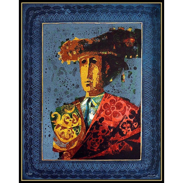 Message us to inquire about custom framing options! (Included for free with every purchase) Sunol Alvar Authentic Hand...