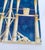 Set of 4 ceramic tiles, produced by Ceramica Bardelli Design by Giò Ponti, "The House of the Ephebes" Each tile measures...