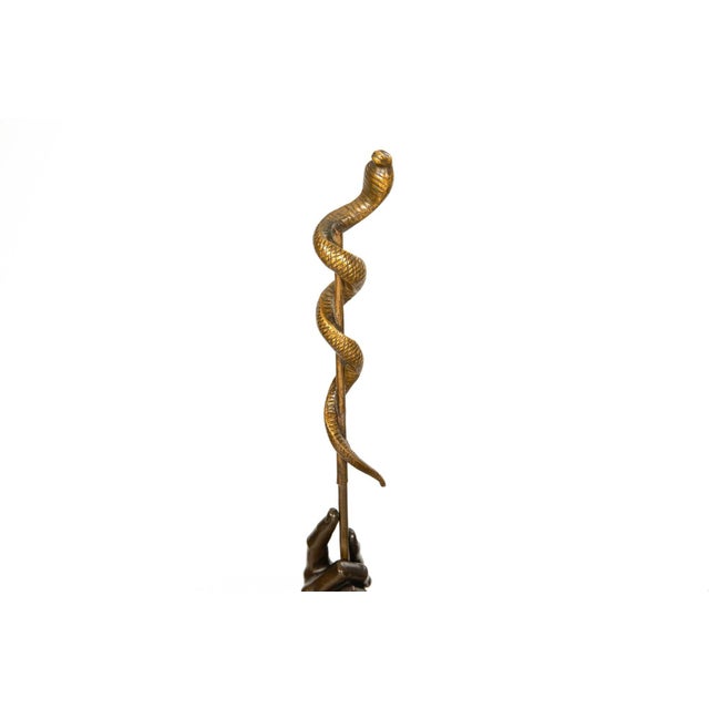 Rare British Bronze Sculpture “Snake Charmer” (1876) by Sir Thomas Brock For Sale - Image 9 of 12