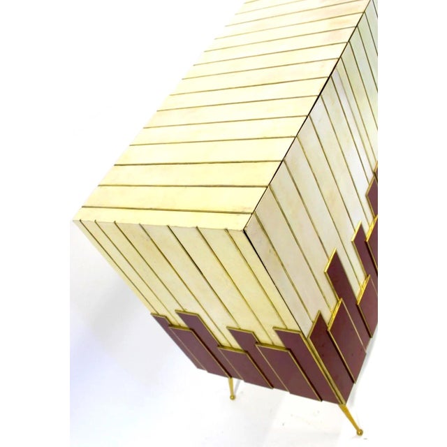 Mid 20th Century Mid-20th Century Modern / Art Deco Style Italian Painted Server Cabinet For Sale - Image 5 of 9