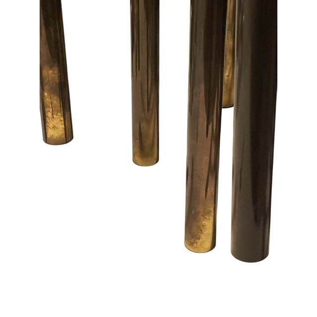 Metal Vintage Lightolier Brass 36 Light Chandelier by Gaetano Sciolari For Sale - Image 7 of 14