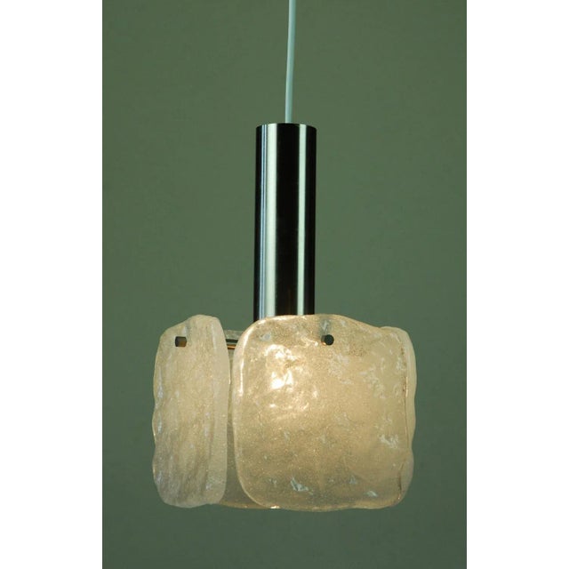 White Traunstein Pendant Lamp by J. T. Kalmar for Kalmar Franken Kg, 1974 For Sale - Image 8 of 11