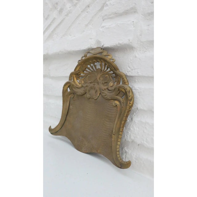 Brass Antique English Brass Crumb Tray For Sale - Image 8 of 10