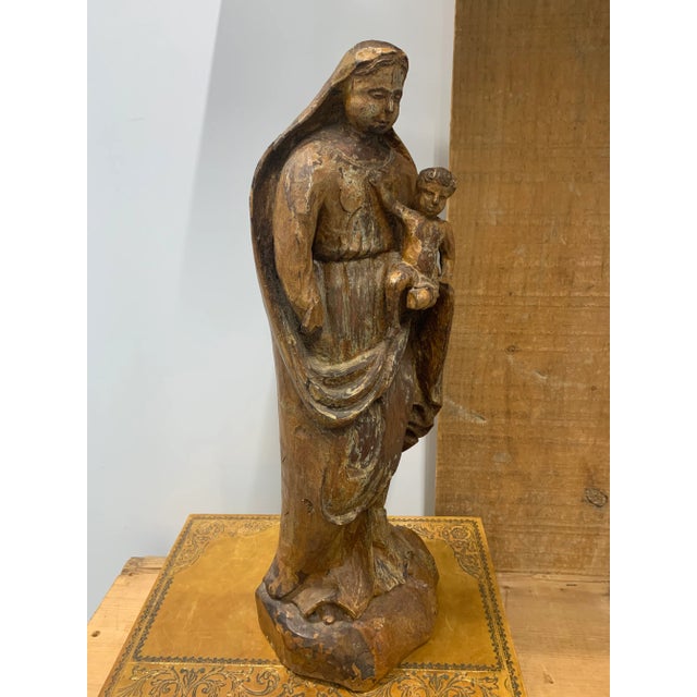 18th Century Portuguese Madonna & Child For Sale - Image 10 of 12