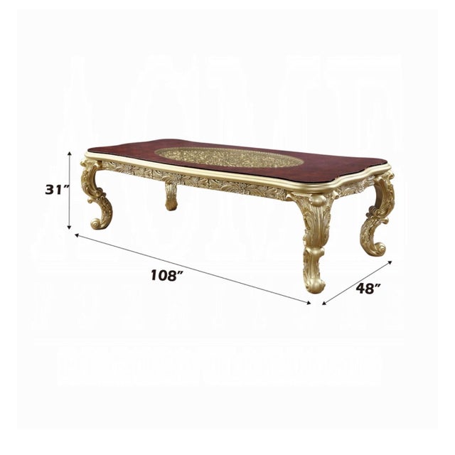 Casa Milano Bellagio 12-Piece Luxury Gold Dining Collection For Sale - Image 11 of 12
