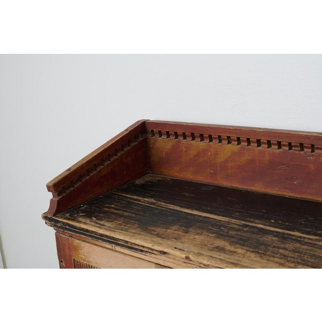 Wood Antique Swedish Pine Sideboard For Sale - Image 7 of 14