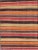 Measures: 3.10 x 11.3 Kilim Runner with Multicolor Horizontal Stripes in Red, Orange and Black. Keivan Woven Arts / rug...