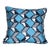 Blue & Black Ikat Pillow For Sale