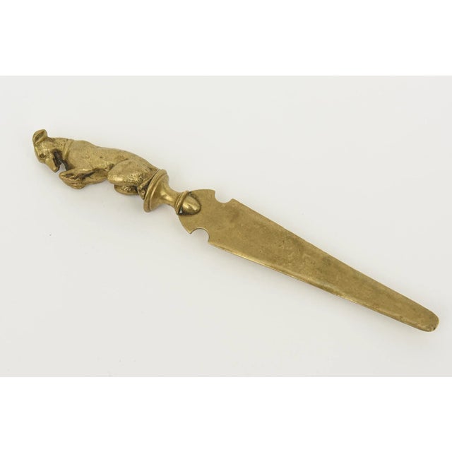 This fabulous heavy vintage mid century modern Dachslund brass letter opener and desk accessory is charming. Perfect for...