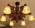 Wood Antique Black Forest Gothic Revival Carved Wood Chandelier with Gargoyles and Mascarons, 1940s For Sale - Image 7 of 17