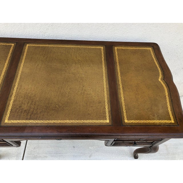 Original Vintage Sligh Furniture Leather Top Writing Desk Chairish