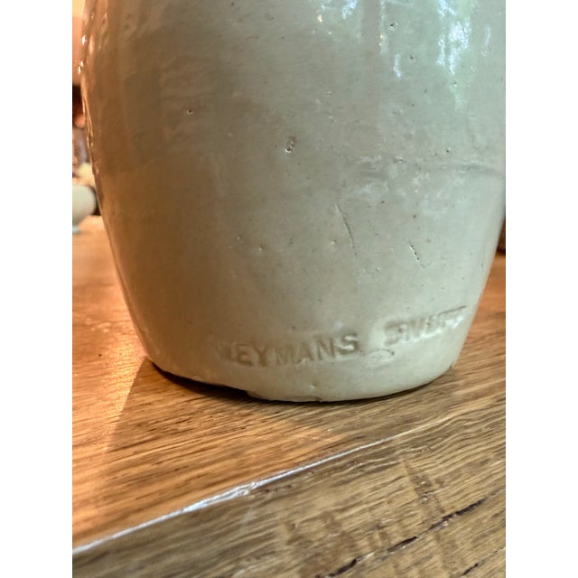 American Antique Weyman & Bro. Salt-Glazed Stoneware Snuff Jar – 6" For Sale - Image 3 of 7