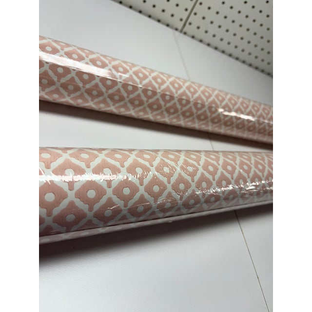 Transitional Anna French Petit Arbre Pink Wallpaper Single Roll For Sale - Image 3 of 4