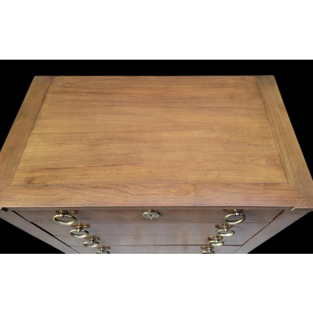 Mid 20th Century Mid 20th Century Baker Furniture French Empire Style Cherry Wood Highboy Dresser For Sale - Image 5 of 12