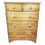 4 Drawer Oak Wood Chest of Drawers For Sale