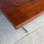 Scandinavian Modern Rosewood and Walnut Extension Dining Table With Chrome Base For Sale - Image 11 of 12