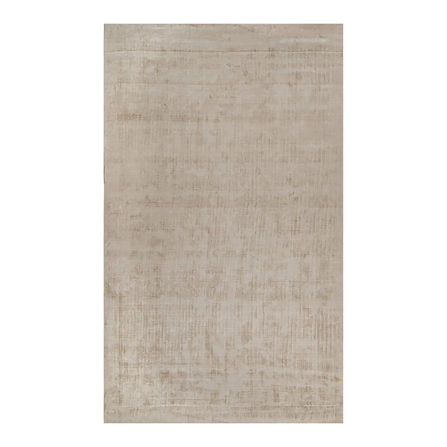 Rug & Kilim’s Modern Rug in Solid Beige - 12x20 For Sale